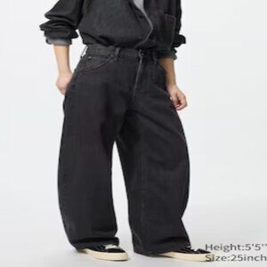Uniqlo Barrel Jeans Dark Grey